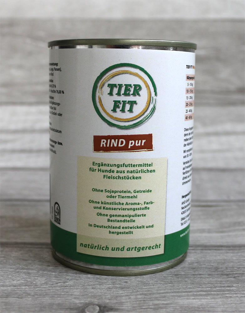 TierFit Fleisch pur Rind