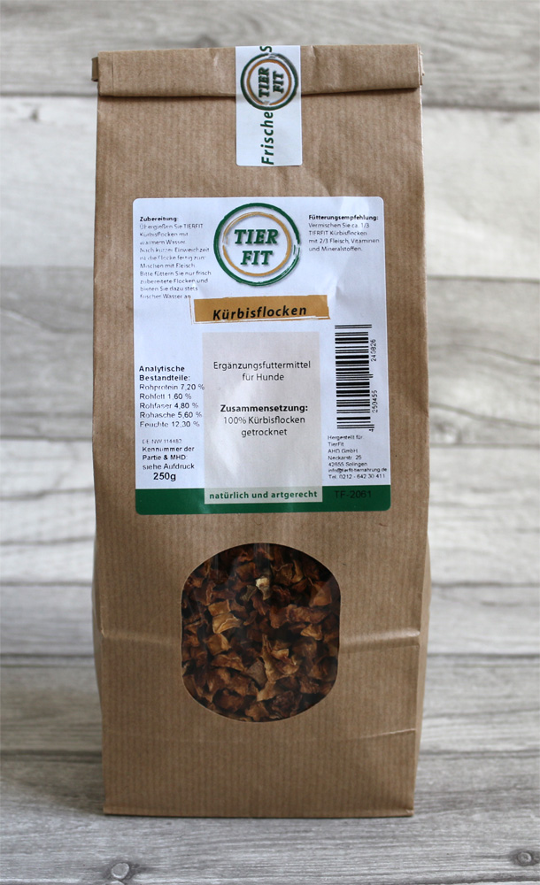 TierFit Kürbisflocken 250 g