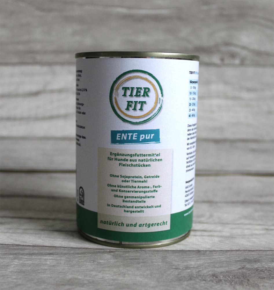 TierFit Fleisch pur Ente